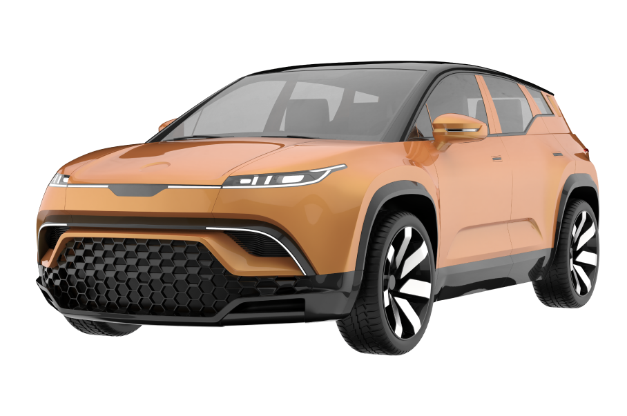 Orange SUV